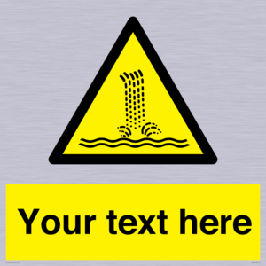 Custom warning artificial waterfall